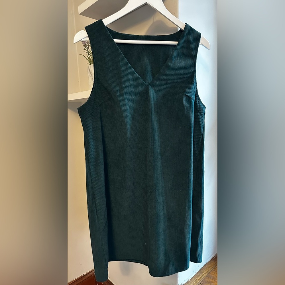 Green Corduroy Dress